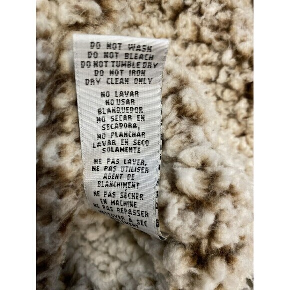 THREAD & SUPPLY Women’s Arctic Fleece Full Zip Vest Brown And Tan Size Small - Picture 6 of 8